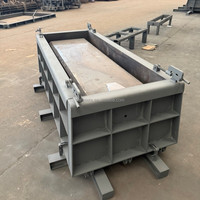 Moule en acier robuste et réutilisable pour caniveau en U, pour la réalisation de caniveaux en béton préfabriqué et de mangeoires de drainage des déchets d'élevage