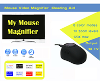 Mouse magnifier, electronic magnifier, digital magnifier connects to TV, PC