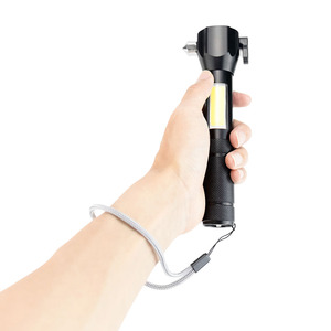 Đèn pin đa năng tích hợp búa khẩn cấp, dao, đèn LED COB, sạc USB - Product Image 2