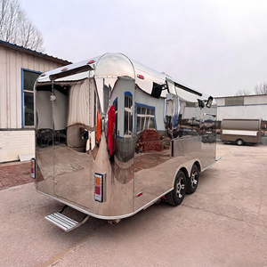 Carrito de Venta Ambulante de Acero Inoxidable de 4 Ruedas para Mercado Nocturno, Comida Rápida, Bebidas Frías, Helados, Servicio de Snacks - Product Image 3