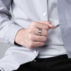 Anillo Giratorio de Acero Inoxidable de 8 mm para <span class=keywords><strong>Hombre</strong></span>, Anillos Clásicos para Aliviar la Ansiedad, Joyería Giratoria para la Inquietud - Product Image 6