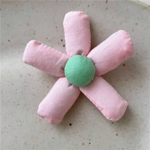 3D tela flor ropa DIY materiales hechos a mano girasol pelo cabeza cuerda Accesorios - Product Image 6