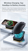 Souris de jeu légère AJAZZ AJ200 NL AI MC noire, souris sans fil à 3 modes Nearlink avec IA vocale pour PC, bureau et jeux