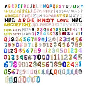 Großhandel 16 Zoll Helium folie Luftballons Globos Dekoration Beleuchtung Bobo Nummer Luftballons Dilation - Product Image 4