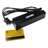 Pembaca kartu magnetik antarmuka RFID RS232, pembaca kartu geser 3 trek, pembaca kartu magnetik