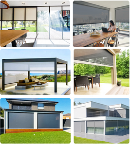 Persiennes de toit en aluminium étanche Bioclimatic <span class=keywords><strong>5x3</strong></span> faciles à assembler Pergola d'extérieur moderne blanche - Product Image 6