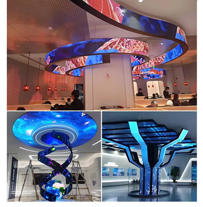 Écran <span class=keywords><strong>LED</strong></span> créatif de forme dynamique RGX pour intérieur, haute résolution 691200 points/m², P1.25, pour centre commercial, affichage publicitaire dynamique - Product Image 3
