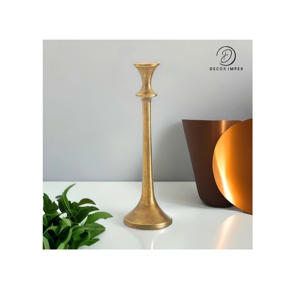 2023 nuevos accesorios de iluminación portavelas de metal pulido portavelas de metal de primera calidad a la venta - Product Image 1