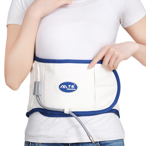 Luo Mai Lumbar Support Belt <b>White</b> Blue Adjustable Breathable Waist Support For Men And Women Universal Size - Product Image 1
