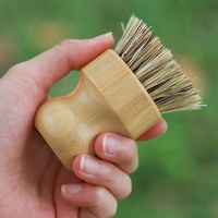 Brosse à vaisselle en bois avec poils de sisal, brosse de nettoyage de cuisine personnalisée, brosse à récurer en bambou, outil de nettoyage ménager