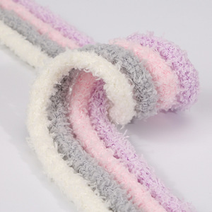 <span class=keywords><strong>Lacet</strong></span> rond en peluche de 1cm en forme de chenille mignonne d'automne et d'hiver <span class=keywords><strong>pour</strong></span> chaussures décontractées - Product Image 5