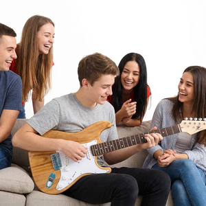 <span class=keywords><strong>Guitare</strong></span> électrique Swift Horse Classic S-S-S, 22 frettes, corps en bois <span class=keywords><strong>de</strong></span> Paulownia, finition brillante, à visser, <span class=keywords><strong>guitare</strong></span> professionnelle pour débutants - Product Image 6