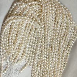 Collier semi-fini en perles d'eau douce de 5 mm pour Xiaomi, bonne qualité, perles nettes, sans radioactivité, collier de perles de petite taille, vente en gros, en vrac - Product Image 4