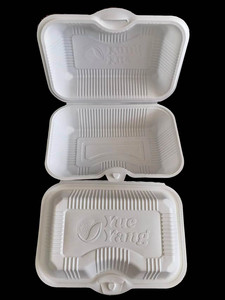 Blister 8*9Inch <span class=keywords><strong>Burger</strong></span> Container Wegwerp Clamshell Scharnierend Deksel Fast Food Verpakking Hamburger Container - Product Image 6