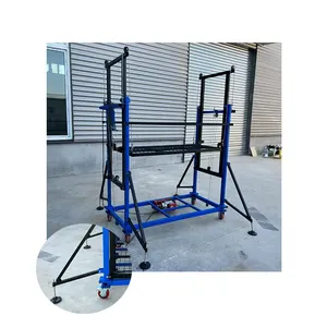 Remote control mobile electric scaffolding folding lifting platform 6M decoration construction with freight elevator lifts