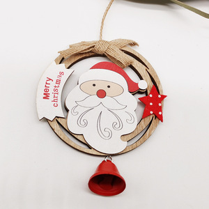 Adornos Navideños de Madera, Círculos Pintados para Colgar, Decoración para el Hogar, Regalo - Product Image 4