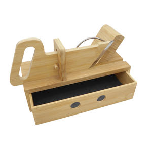 Salami ovale, saucisse, couteau Chorizo, coupe-Guillotine avec <span class=keywords><strong>planche</strong></span> de bambou - Product Image 1