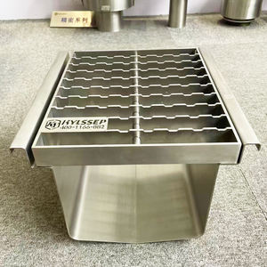 כיסוי של חור פלדה אל חלד, מי גשם, כיסוי תעלה ניקוז, כיסוי תעלה, ביוב מלבני דקורטיביים מסגרת פתח מסגרת חצר - Product Image 5