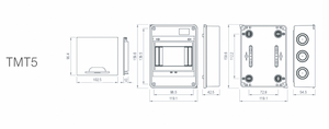 <b>Waterproof</b> Plastic <b>Box</b> TMT(HT) Series HT-5 Distribution <b>box</b> - Product Image 2