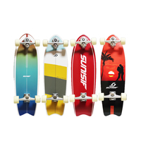Planche à roulettes pour adultes personnalisée à grande vitesse pour débutants planche de marche portable en queue de poisson pour enfants et planche de surf terrestre