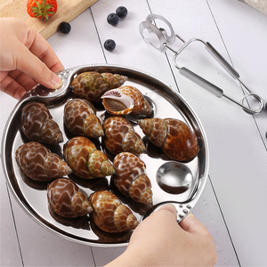Plaque de cuisson en gros pour <span class=keywords><strong>escargots</strong></span>, en acier inoxydable, <span class=keywords><strong>12</strong></span> <span class=keywords><strong>trous</strong></span>, plat pour <span class=keywords><strong>escargots</strong></span> grillés, conques rôties - Product Image 3
