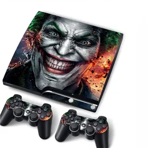 Skin Sticker Cover For PS3 Slim Console with 2 Controllers Decal For PS3 Gamepad Joystick Accessories