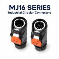 Connecteur Électromagnétique Industriel Étanche MJ16 à Faible Résistance de Contact, Prise Marine à Verrouillage Rapide Mâle-Femelle pour Extérieur