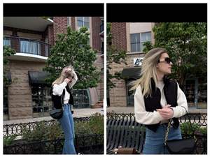 Bolso Bandolera Ligero y Elegante para <span class=keywords><strong>Mujer</strong></span>, Mini Bolso de Mano Informal de Moda, Cierre de Botón Duradero, Lazo Chic con Flores, Impermeable - Product Image 5