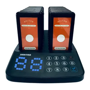JT-913防水タッチスクリーンレストランテーブルブザーページャーワイヤレス通話システムコールウェイター振動ページャービーパー