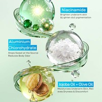 Crème éclaircissante pour les aisselles, déodorant anti-transpirant 35g, niacinamide, éclaircissement de la peau, contrôle des odeurs, vente en gros sous marque privée