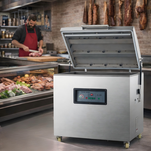 Máquina Selladora al Vacío para Carnicería de 400-800mm con Cámara Profunda, Sistema de Inyección de Nitrógeno, Memoria de Programas, Servicio OEM y Logotipo Personalizado - Product Image 1