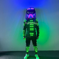 Usine OEM rechargeable multicolore adultes LED robot Alien Predator danse performance vêtements pour discothèque Party Bar