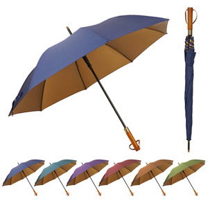 Parapluie de golf extra large, imperméable, en pongé, imprimé sur mesure, parapluie promotionnel en gros - Product Image 6