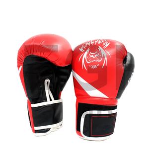 Up-guantes de boxeo personalizados, de fábrica, de encaje profesional, negro, cuero rojo, OEM, EVA, Color de tiempo, Material de peso, ODM de masa sintética - Product Image 1