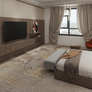 Tapis en nylon imprimé antidérapant lavable Fabrication mécanique Confortable Antibactérien pour salle de conférence - Product Image 1