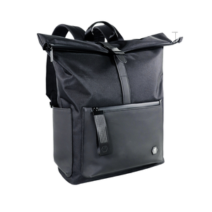 Mochila para Portátil de Cuero PU Impermeable de Diseño Simple y Lujoso con Logotipo Personalizado 2026, Mochila Enrollable Impermeable Personalizada 2 - Product Image 1