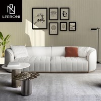 Muebles de sala de estar Canape Sofá moderno de tres asientos Cómodo sofá perezoso Juego de sala Conjunto de sofá Muebles Sofá individual
