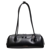 Sac de bowling rétro pour femmes, sac à main à bandoulière en cuir PU de grande capacité avec double fermeture éclair