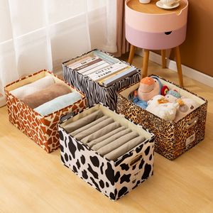 Gran oferta 2025, caja Rectangular <span class=keywords><strong>de</strong></span> almacenamiento <span class=keywords><strong>de</strong></span> <span class=keywords><strong>ropa</strong></span> <span class=keywords><strong>de</strong></span> tela, cajón sin tapa <span class=keywords><strong>de</strong></span> vaca con estampado Animal con alta visibilidad para almacenamiento - Product Image 4