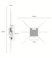 Routeur extérieur WiFi 6 AX1800 1800 Mbps bi-bande, point d'accès maillé sans fil avec 6 antennes à gain élevé 7dBi, étanche IP67, répéteur PoE