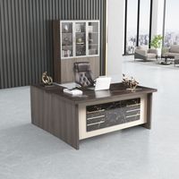 Ekintop-table de bureau en forme de L, design moderne, en bois, pour patron, directeur, bureau de direction