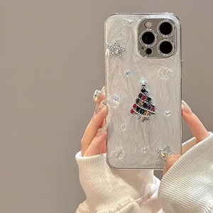 เคสไอโฟน 17/16 Pro Max ลายต้นคริสต์มาส 3 มิติ สไตล์เกาหลี แบบอีพ็อกซี่  สำหรับรุ่น 15/14  ดีไซน์หรูหรา - Product Image 5