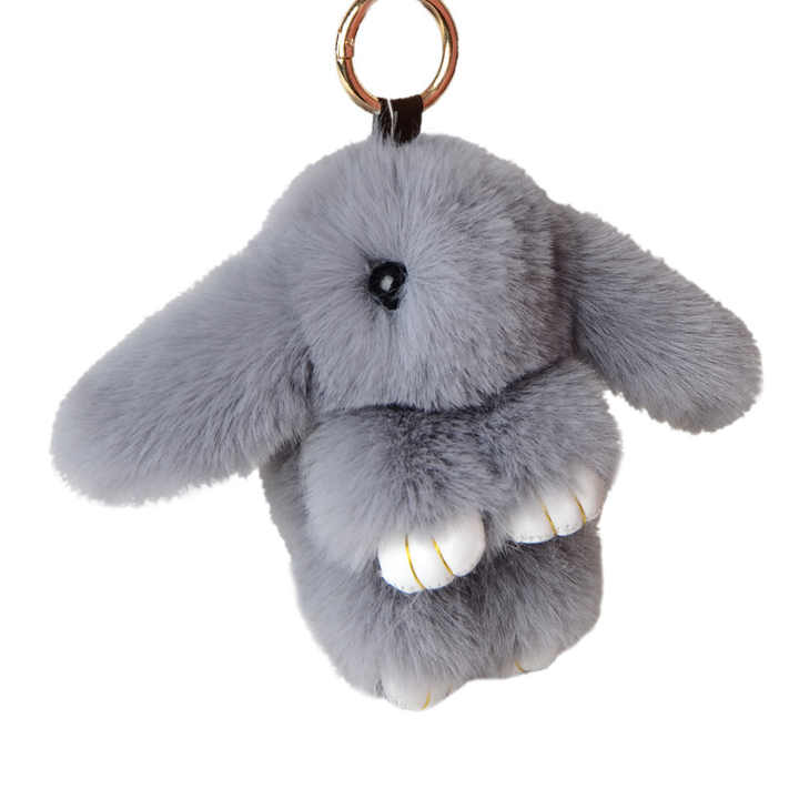 Bunny Lulu Rabbit Fluffy Pendant - Perfect Keychain Gift