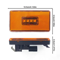 Feu de position latéral à LED avec réflecteur pour camion Scania Série 5 6 P R G T S Cabine OEM 1737413 2052119