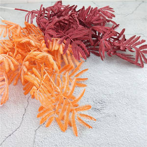 Césped <span class=keywords><strong>Artificial</strong></span> de Fábrica China E77, 3 Ramas de Hojas de <span class=keywords><strong>Mimosa</strong></span> para Decoración de Bodas - Product Image 3