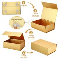 Boîte cadeau magnétique noire mate avec fermeture sécurisée, inserts personnalisés et impression disponible pour divers produits