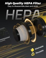 Aspiradora Inalámbrica Portátil para Auto, ABS, 20000Pa, Motor sin Escobillas, 4 en 1, Plegable, Mini, Carga USB