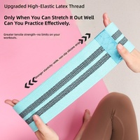 Sangle de Yoga Élastique pour Étirements, Anneau de Résistance pour Fessiers, Bande de Résistance en Polyester/Nylon pour Tractions, Squats, Musculation et Remodelage des Fesses, Tension 30 lb