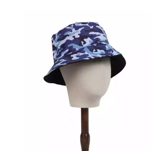 Casquette Bob d'été personnalisée pour l'extérieur, avec logo personnalisé, motif feuille de camouflage dessin animé, 100% Coton, Unisexe, Imprimée, Réversible - Product Image 1