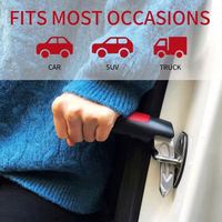 Barra de Apoyo para Puerta de Vehículo, Ayuda para Subir y Bajar, Accesorio Automotriz para Niños y Adultos Mayores, Color Negro